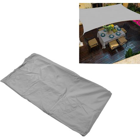 Voile d'ombrage anti-UV pour jardin et piscine, voile d'ombrage extérieure imperméable, filet d'ombrage rectangulaire en polyester, 3 x 5 mètres (1/5)