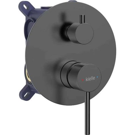 kielle Oudee I - Unterputz-Wasserhahn für 2 Geräte, mit Gehäuse, gun grey 10333207 (1/4)