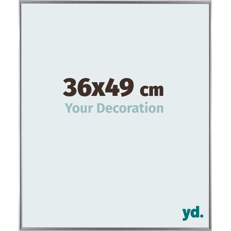 yd. - Cadre photo 36x49 - Argent Brillant - Plastique - Evry