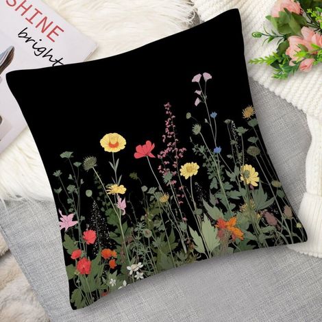 Housse de coussin,Coussin décoratif myosotis, bleu tendre (1/5)