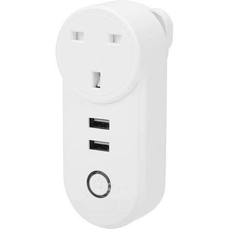 Prise connectée WiFi avec minuterie et télécommande sans fil LSPA2 (prise britannique 100-240 V CA)
