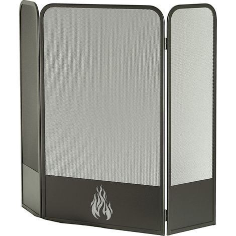 Pare-feu 3 volets Solvek Noir Edilinox