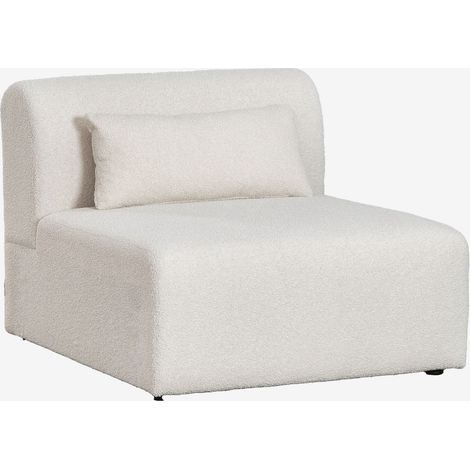 SKLUM Zentrales Modul für ein modulares Sofa in Borjan-Schaffell (1/5)