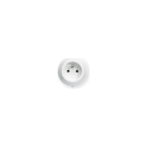 Prise Optima 2 pôles + terre blanche IBOCCO B88100
