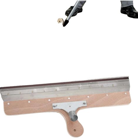 Grattoir à ciment, matériau métallique, conception de grande surface, compatible avec l'époxy et le mortier, fonctionnement manuel, finition de surface lisse (1/5)
