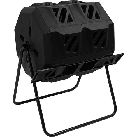 Bac à compost, capacité de 160L, design rotatif, 160L (1/2)