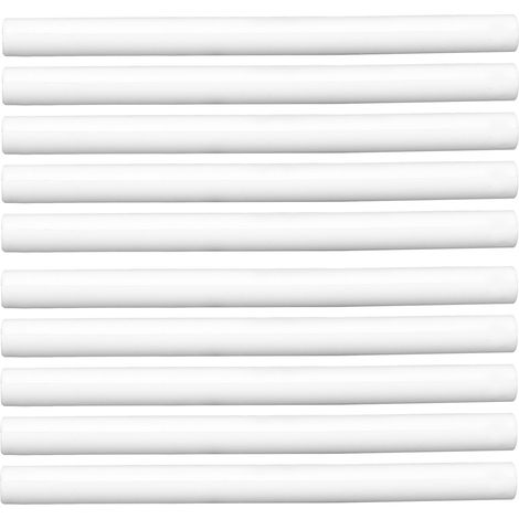 Lot de 10 bâtonnets de cire à cacheter multicolores, petits outils ronds pour invitations, cartes et enveloppes - DIY blanc (1/5)