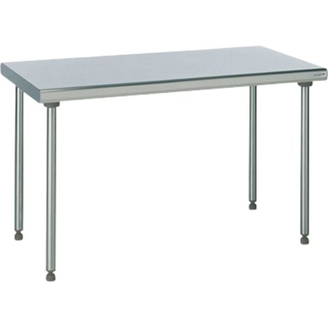 [PRODUIT RECONDITIONNÉ] Table inox - Largeur M (L=810-1210mm) sur Pieds