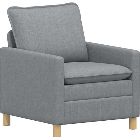 Sofá Gris Claro 76 x 81 x 87,5 cm Tela vidaXL (1/5)