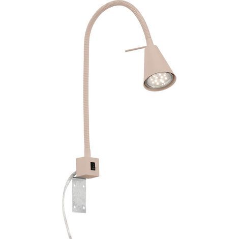 Briloner TUSO Wandleuchte für den Innenbereich, verstellbar, flexibler Arm, warmweißes Licht, Beige, Ø6 x 40,5 cm (1/5)