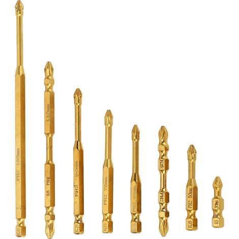 Jeu d'embouts de tournevis magnétique K5, antidérapants, Anti-Impact, embouts longs et courts PH2, 8 pièces (1/5)