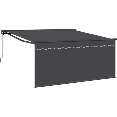 Store banne rétractable, gris anthracite, 300 x 250 cm (1/5)