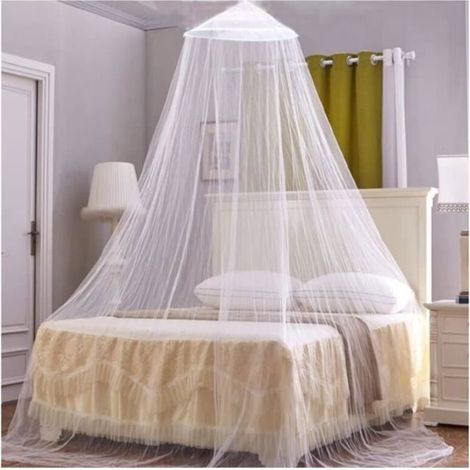 Zanzariera per letto matrimoniale - Grande zanzariera a baldacchino - Zanzariera per letto singolo - Bianca - Unisex - Adulto Multi-BED ZAINO NET