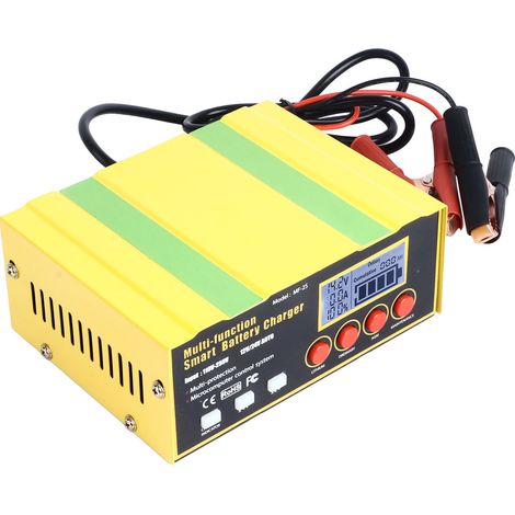 Chargeur de batterie auto 12V 24V entièrement automatique universel haute puissance start stop 3 prises (1/5)