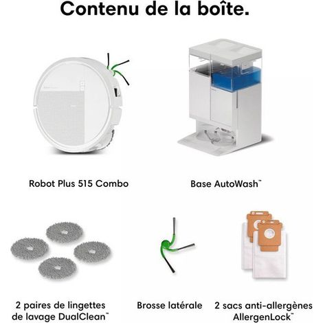 Robot aspirador iRobot Roomba Plus 515 Combo blanco + base de recarga AutoWash (1/5)