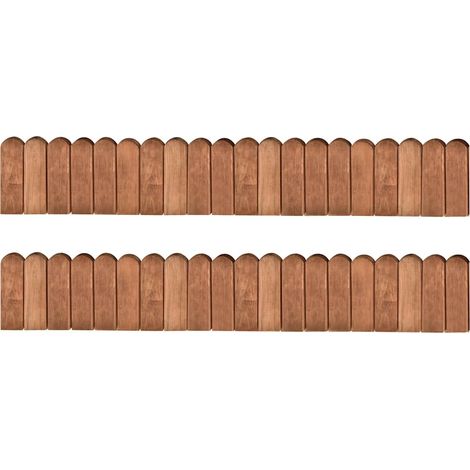 vidaXL Rouleaux de bordure 2 pcs 120 cm bois de pin imprégné (1/5)