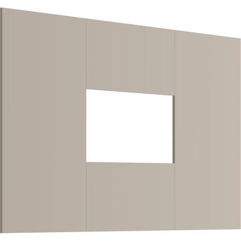 Panneau mural TV Fly - Bois MDF cachemire - 160 x 118 x 1.6 cm - Livraison gratuite