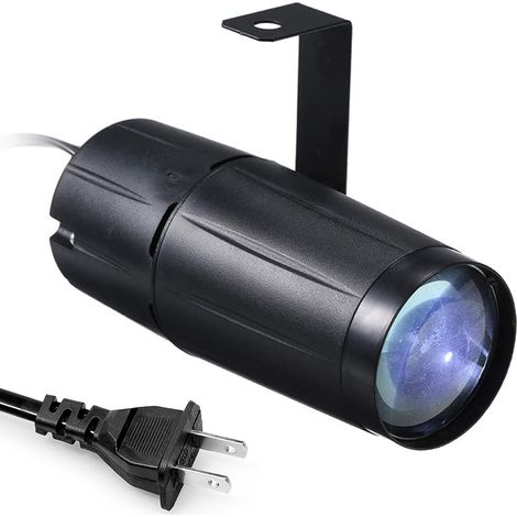 Projecteur LED Pin Spot - Pour Boule à Facettes - Usage Intérieur - 12 V DC - 3 W - Blanc Chaud 3000 K - 1 Pièce (1/5)