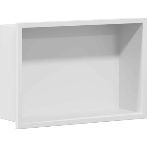 Nichos de Ducha 30 x 20 x 9,5 cm Acero inoxidable vidaXL