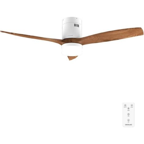 Cecotec Ventilatore da soffitto con luce EnergySilence Aero 5600 Classic White&DarkWood. Motore DC 40 W, 3 pale (1/5)