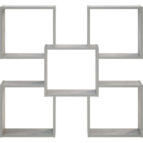 vidaXL Estante de pared Gris Hormigón 99,5 x 17 x 91 cm (1/2)