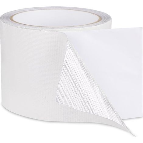 – Nastro riparatore impermeabile 8 cm x 2 m – Pellicola in alluminio e fibra di vetro – Resistente agli agenti atmosferici e agli strappi (1/5)