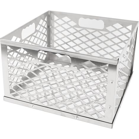 Barbecue Panier Charbon Acier Inoxydable Détachable Portable Résistant Solide pour Gril Extérieur (1/5)
