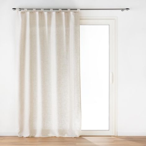 Rideau a passants 140 x 240 cm polyester/lin uni Pauline (1/5)