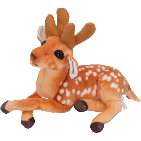 Cerf Sika en peluche, décoration de jardin, animal en peluche, ornement pour maison et patio, 50 cm / 19,7 pouces (1/5)