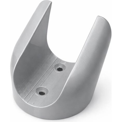 Un práctico soporte de pared para pinceles en color gris.