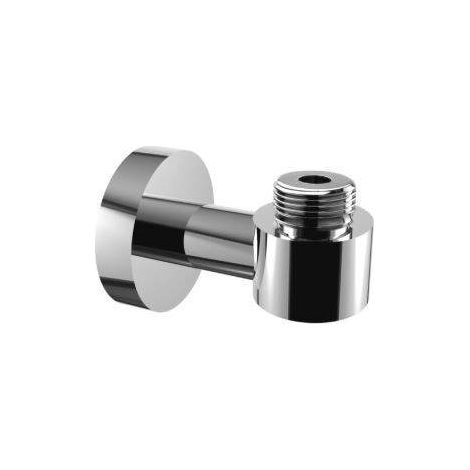 Supporto a muro tondo con presa acqua ZCOL841CR Cromo (1/2)