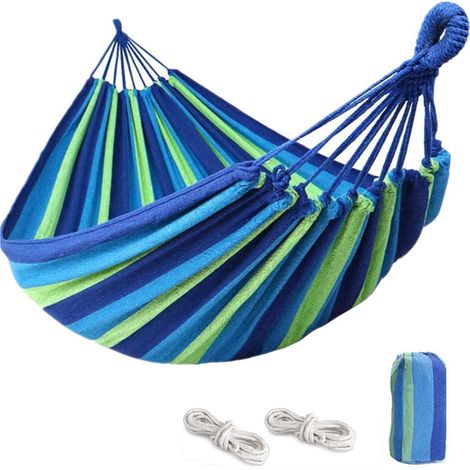 Camping-Hängematte, Outdoor-Hängematte 260 x 150 cm, maximale Belastbarkeit 600 kg für Reisen, Garten und Strand