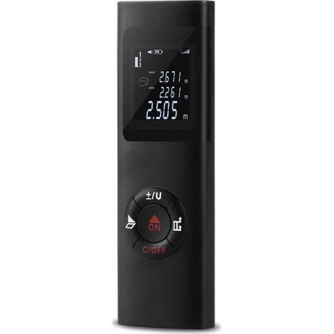 Telemetro laser TEMPSA Mini da 0,05 a 40 m, display LCD, impermeabile, digitale. (1/4)