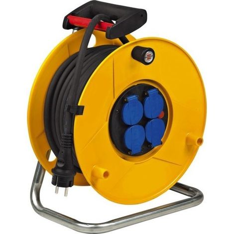 Enrollador prolongador S Pro 4p con disyuntor 25 m H07RN-F 3G2.5