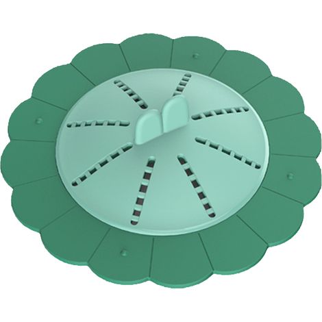 Drehbarer Abflussdeckel für Küchen- und Badezimmerspülen – Weiches Silikon mit antihaftbeschichteten Saugnäpfen – Durchmesser 13,8 cm – 4 Farboptionen (Gelb, Grün, Orange, Weiß) (1/5)