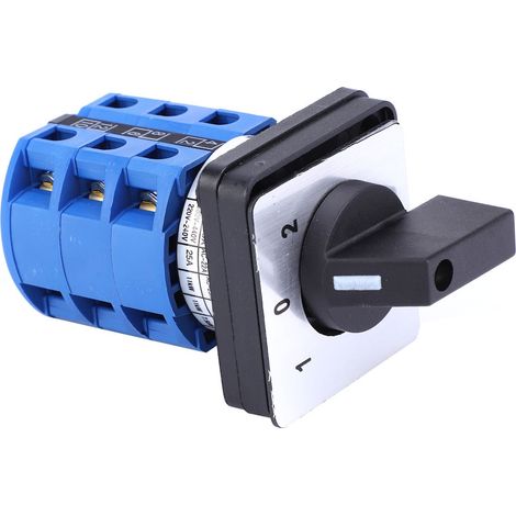 Commutateur universel BERM BEM28-25/3 D0724, sélecteur rotatif à 3 positions, 690 V, 25 A (1/5)