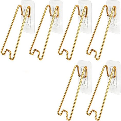 Support Cadre Photo – 6 pièces - Présentoir 13 cm – Chevalet Cadre Photo – Support Photo pour Table ou Armoire – Convient aux Cadres Photo de 15 à 26 cm – Idéal pour la Maison - Or (1/5)