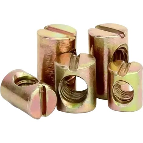 Écrous cylindriques M6 M8 à fente avec marteau intégré (Qté 20 (1/5)