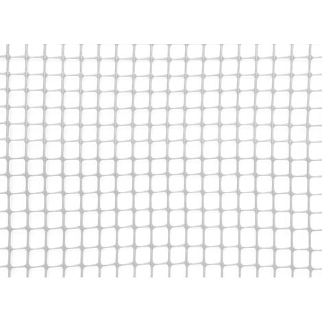 Rete Quadra da Giardino 10mm in Plastica 1x30m Rama Mirror Bianco