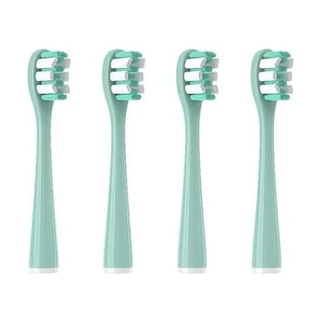 Tête De Brosse À Dents De Rechange. Compatible Avec Usmile P1, P10, P20, P20PRO, U1, U2, U3 Et P4 Les Brosses À Dents Électriques(4 green ones) (1/4)