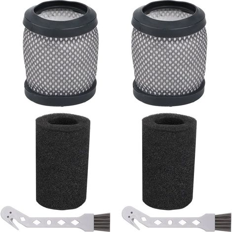 2 Pièces Filtres HEPA avec éponges pour Hoover T116/H-Free 100 Series, pièces de Rechange Accessoires Filtres Lavables pour Hoover, 2 Brosses (1/5)
