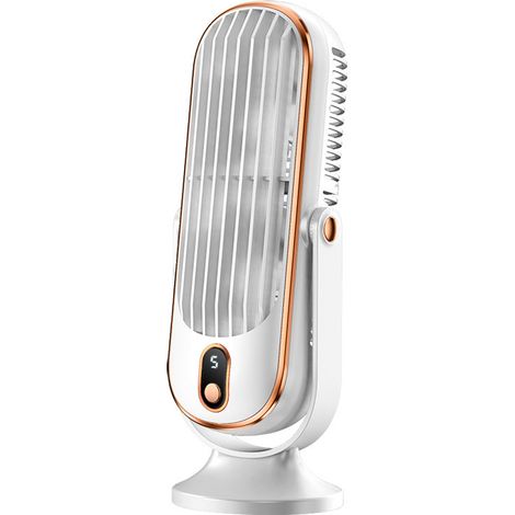 Turmventilator, tragbarer Tischventilator, 5-stufiger Ventilator, leiser Tischventilator, weiß. (1/5)