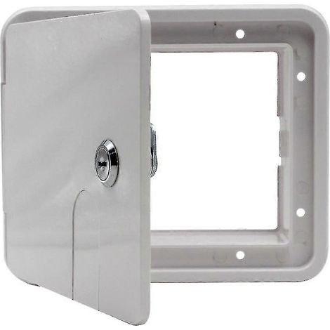Trappe d'accès au câble électrique carré pour bateau et 2 clés, câble d'alimentation électrique pour camping-car, yacht, caravane ou véhicule de loisirs (wanan) (1/5)