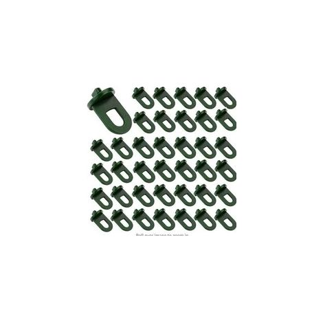 Clips de fixation pour serre, 50 crochets en plastique, outils de suspension et accessoires pour serre, pour plantes suspendues et toiles d'ombrage. (1/5)