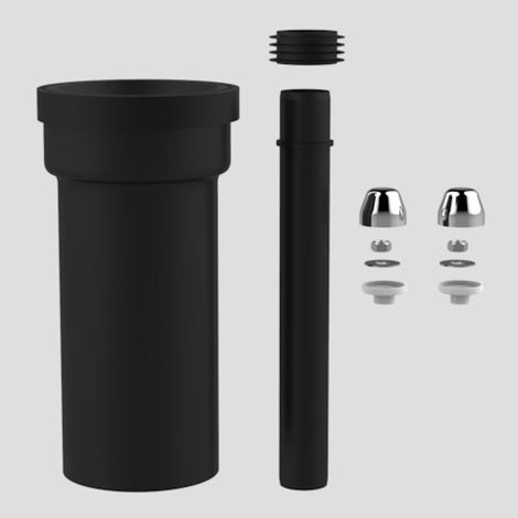 SANIT WC-Anschlussgarnitur 300mm DN100 chrom (1/2)