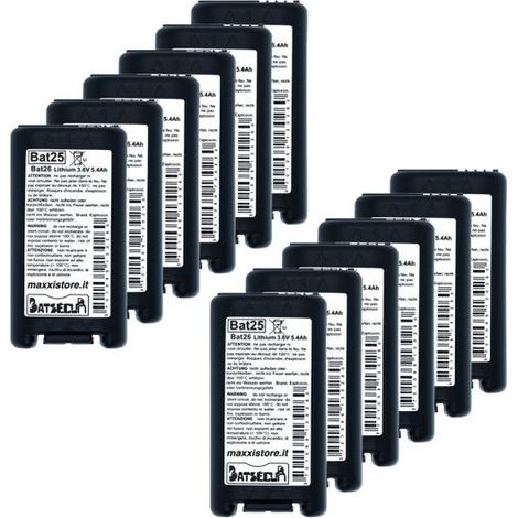 Batsecur 12 pila batteria litio BAT25 logisty 3,6v 5,4 Ah compatibile batli25