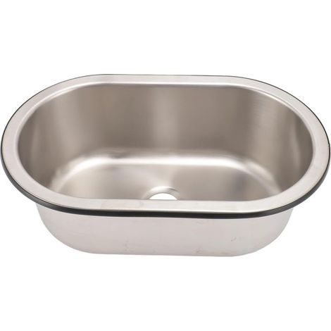 Évier De Cuisine pour Camping-Car Et Caravane en Acier Inoxydable 304 avec Joint Étanche en Caoutchouc -Débordement 32 × 18 Pouces (1/5)