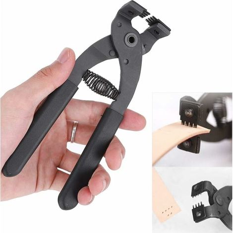 royaluxe - Tenue en cuir puissante coudre le trou de l'outil de poinçon pince pince de serrage pour le bracelet en cuir ceinture selle(4 Prong) (1/5)