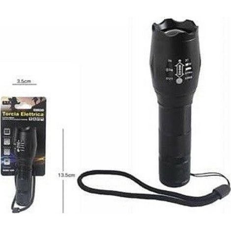 Trade Shop - ULTRA HELLE TASCHENLAMPE LICHT 1LED WASSERDICHT CAMPING JD072 14CM 63366 -