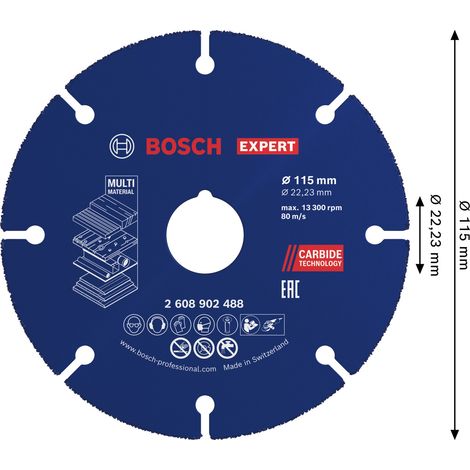 Bosch Expert Trennscheibe Carbide Multi Wheel Ø 115 mm Bohrung 22,23 mm (1/2)